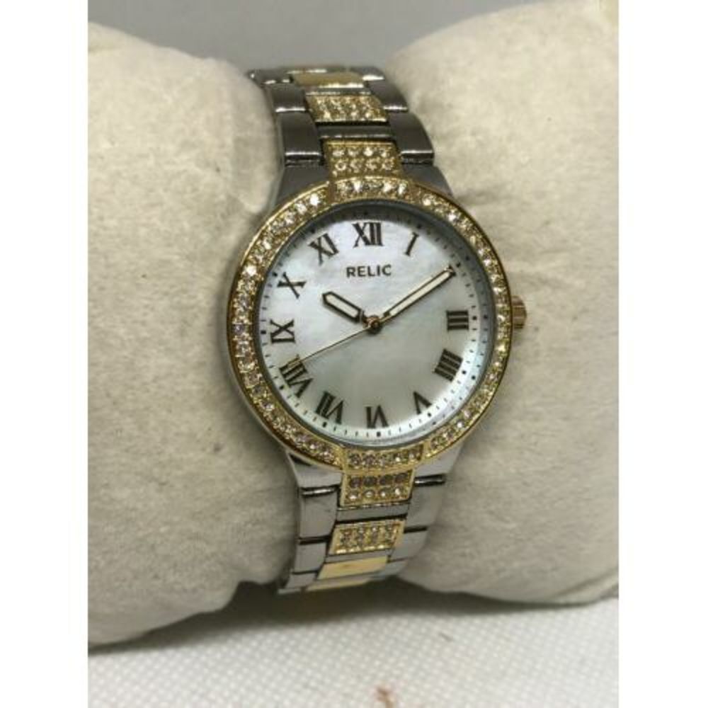 Relic ZR34326 Julia Women Stainless Steel Analog Silver Dial Genuine Watch Ff117